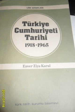 Türkiye Cumhuriyeti Tarihi Ord. Prof. Enver Ziya Karal