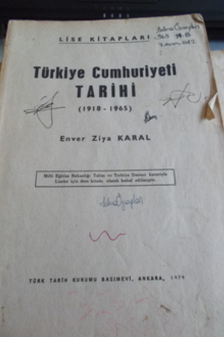 Türkiye Cumhuriyeti Tarihi Ord. Prof. Enver Ziya Karal