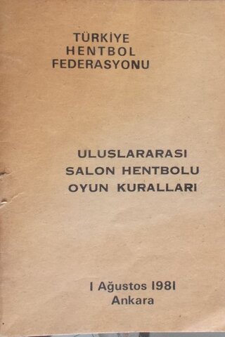 Türkiye Hentbol Federasyonu / Uluslararası Salon Hentbolu Oyun Kuralla