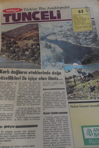 Türkiye İller Ansiklopedisi - Tunceli