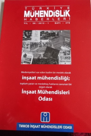 Türkiye Mühendislik Haberleri 2013 / 475