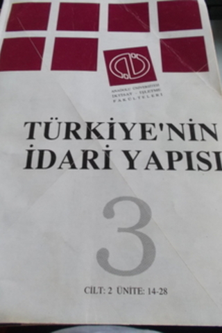 Türkiye'nin İdari Yapısı 3 Cilt 2 Ünite 14-28 A. Şeref Gözübüyük