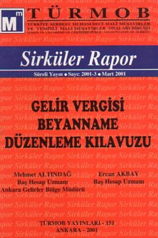 Türmob Sirküler Rapor 2001/3 Mehmet Altındağ
