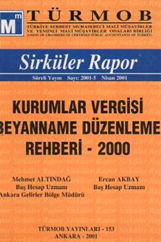 Türmob Sirküler Rapor 2001/5 Mehmet Altındağ