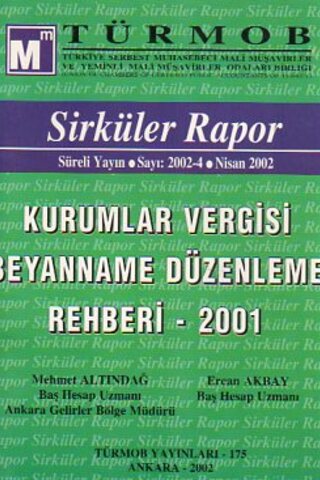 Türmob Sirküler Rapor 2002/4 Mehmet Altındağ
