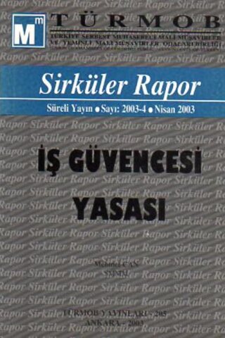 Türmob Sirküler Rapor 2003/4 Mehmet Can