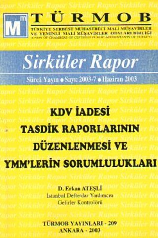 Türmob Sirküler Rapor 2003/7 D.Erkan Ateşli