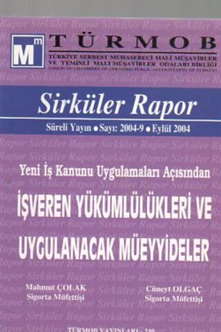Türmob Sirküler Rapor 2004/9 Mahmut Çolak