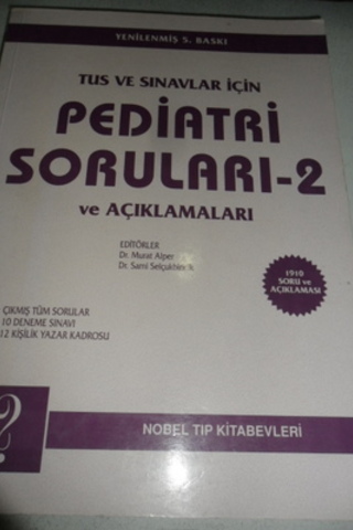 TUS ve Sınavlar İçin Pediatri Soruları -2 Murat Alper