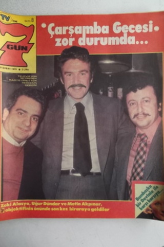 Tv'de 7 Gün 1979 / Sayı: 8 - Zeki Alasya, Uğur Dündar, Metin Akpınar