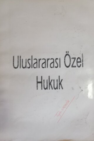 Uluslararası Özel Hukuk
