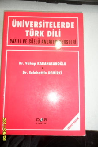 Üniversitelerde Türk Dili Vahap Kabahasanoğlu
