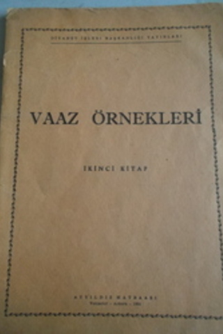 Vaaz Örnekler iİkinci Kitap