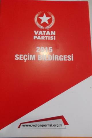 Vatan Partisi 2015 Seçim Bildirgesi