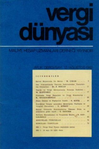 Vergi Dünyası 1982 /12
