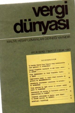 Vergi Dünyası 1983 /17