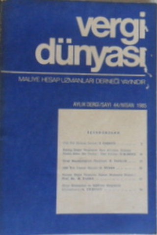 Vergi Dünyası 1985/44