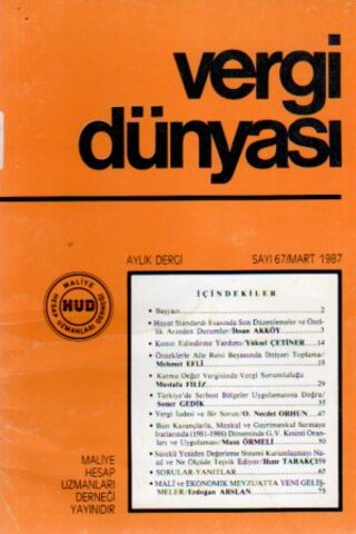 Vergi Dünyası 1987 /67