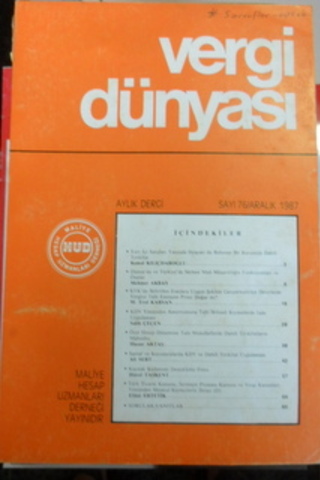 VERGİ DÜNYASI 1987 / 76