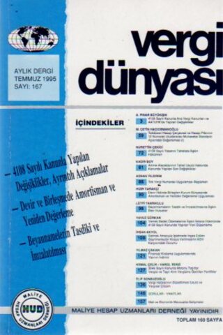 Vergi Dünyası 1995 /167