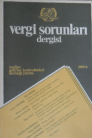 Vergi Sorunları Dergisi 1989/4