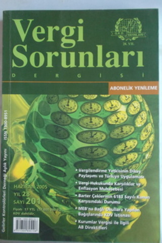Vergi Sorunları Dergisi 2005 / 201