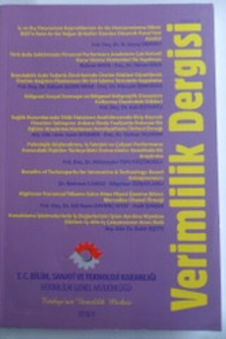 Verimlilik Dergisi 2018 / 3