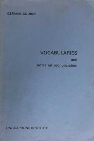 Vocabularies And Notes On Pronunciation