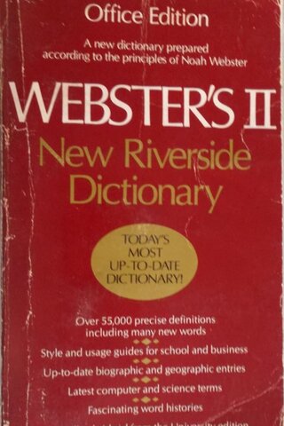 Webster's II New Riverside Dictionary