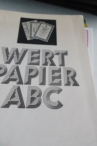 Wert Papier ABC