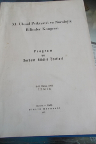 XI. Ulusal Psikiyatri ve Nörolojik Bilimler Kongresi