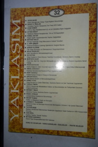Yaklaşım Aylık Dergi 1995 / 32