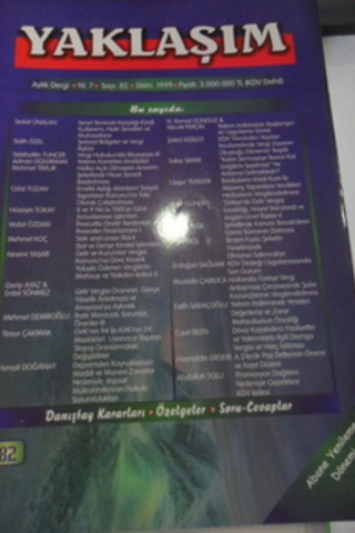Yaklaşım Aylık Dergi 1999 / 82