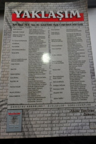 Yaklaşım Aylık Dergi 2000 / 86