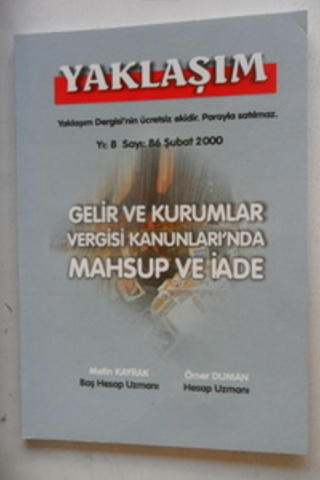 Yaklaşım Aylık Dergi 2000 / 86