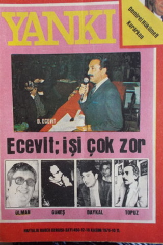 Yankı Haftalık Haber Dergisi 1979 / 450