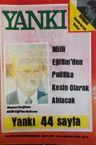 Yankı Haftalık Haber Dergisi 1980 / 502