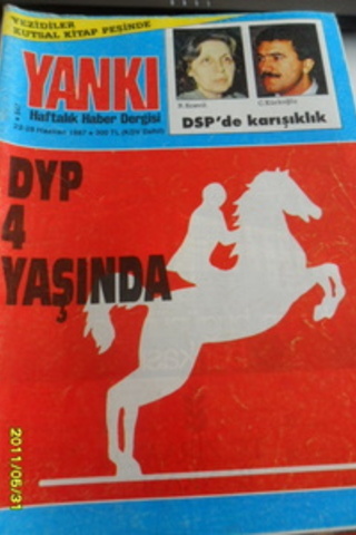 Yankı Haftalık Haber Dergisi 1987 / 847
