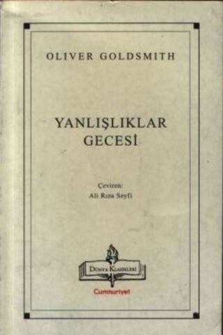 Yanlışlıklar Gecesi Oliver Goldsmith