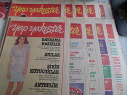 Yap Yakıştır Oya Dergisi 10 Adet / 18-29-35-36-39-40-41-42-45-46