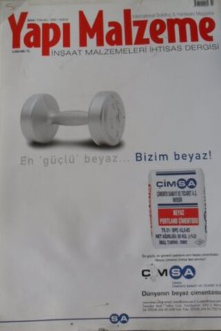 Yapı Malzeme İnşaat Malzemeleri İhtisas Dergisi 2002 / Şubat