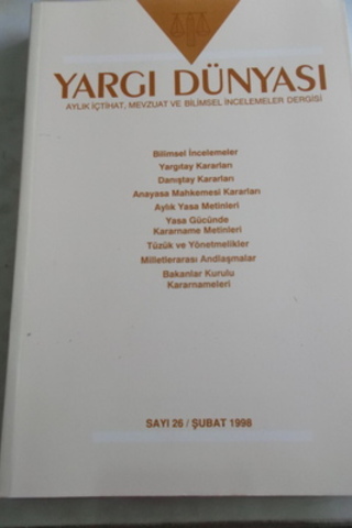 Yargı Dünyası 1998 / 26