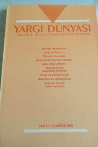Yargı Dünyası 1998 / 32