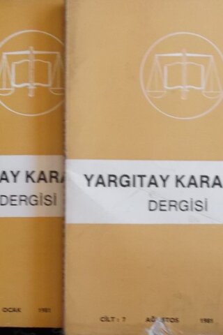 Yargıtay Kararları Dergisi 1981 / 2 adet