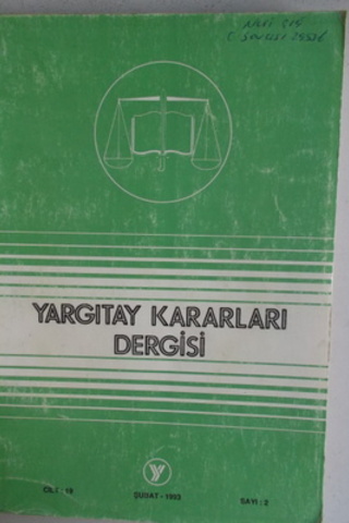 Yargıtay Kararları Dergisi 1993 / 2