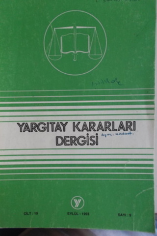 Yargıtay Kararları Dergisi 1993 / 9