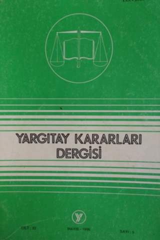 Yargıtay Kararları Dergisi 1996 / 5