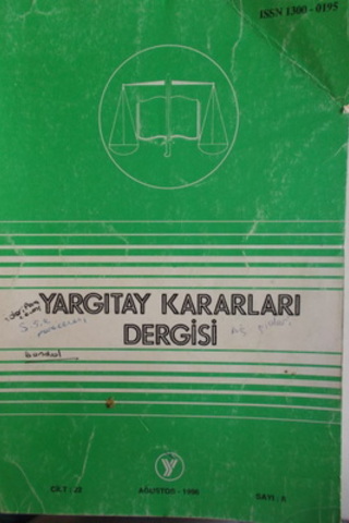 Yargıtay Kararları Dergisi 1996 / 8
