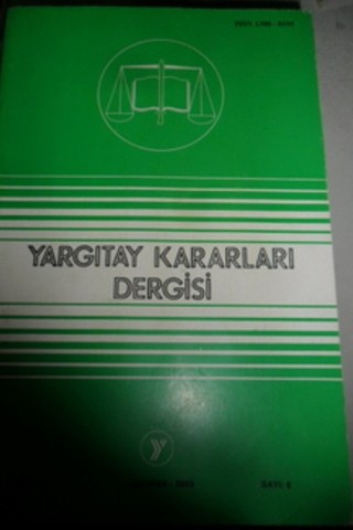 Yargıtay Kararları Dergisi 1999 / 29-6