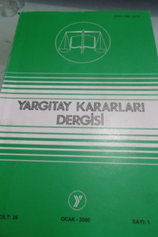 Yargıtay Kararları Dergisi 2000 / 1